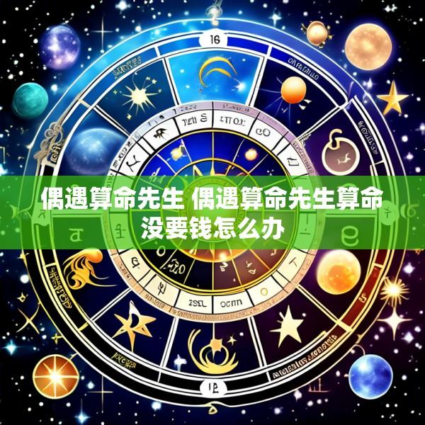 偶遇算命先生 偶遇算命先生算命没要钱怎么办