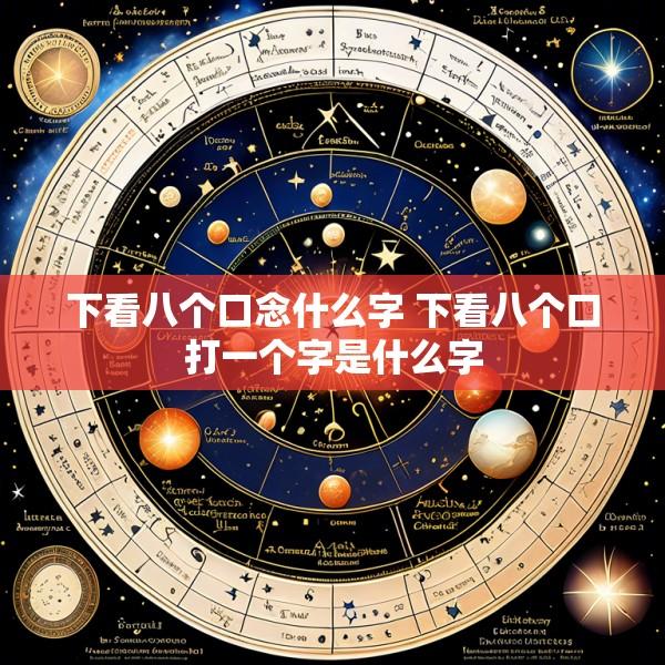 下看八个口念什么字 下看八个口打一个字是什么字