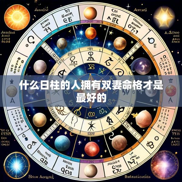 什么日柱的人拥有双妻命格才是最好的