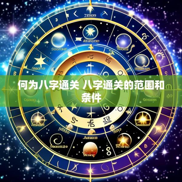 何为八字通关 八字通关的范围和条件