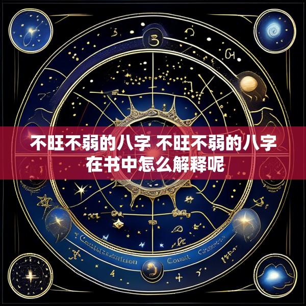 不旺不弱的八字 不旺不弱的八字 在书中怎么解释呢
