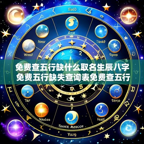 免费查五行缺什么取名生辰八字 免费五行缺失查询表免费查五行缺什么