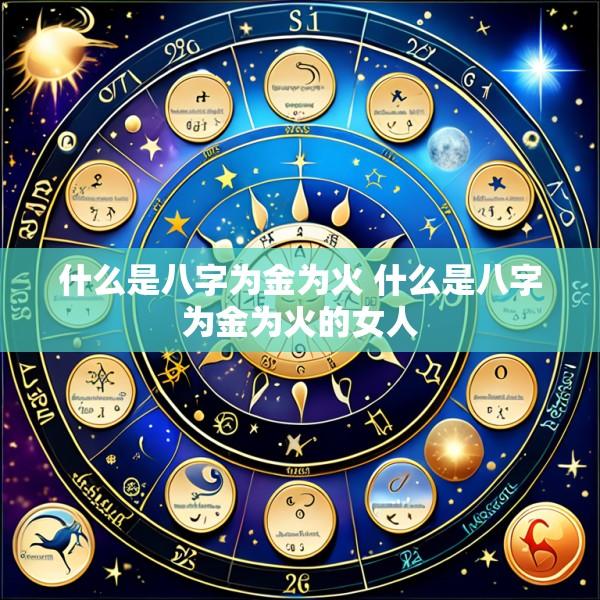 什么是八字为金为火 什么是八字为金为火的女人
