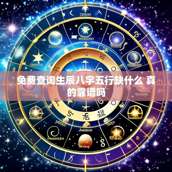 免费查询生辰八字五行缺什么 真的靠谱吗