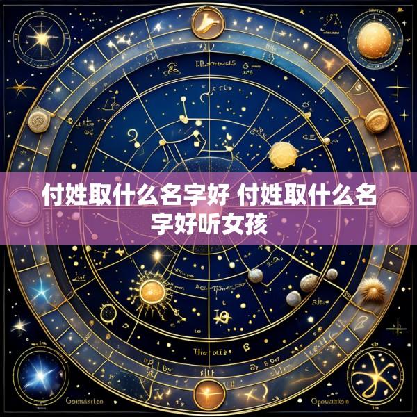 付姓取什么名字好 付姓取什么名字好听女孩