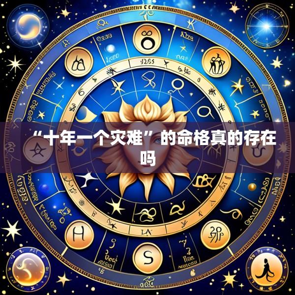“十年一个灾难”的命格真的存在吗