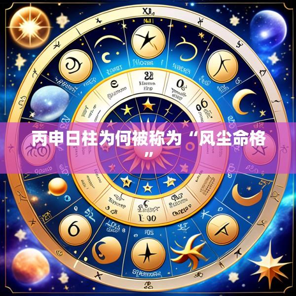 丙申日柱为何被称为“风尘命格”