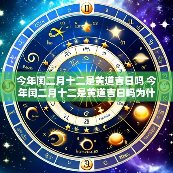 今年闰二月十二是黄道吉日吗 今年闰二月十二是黄道吉日吗为什么