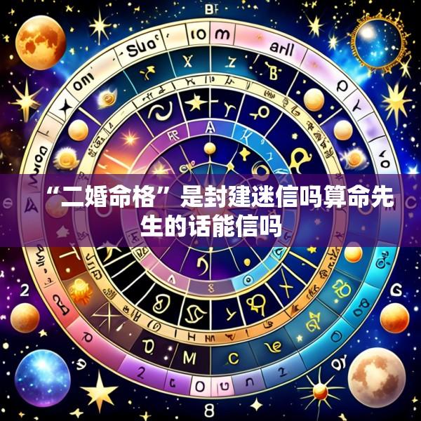 “二婚命格”是封建迷信吗算命先生的话能信吗