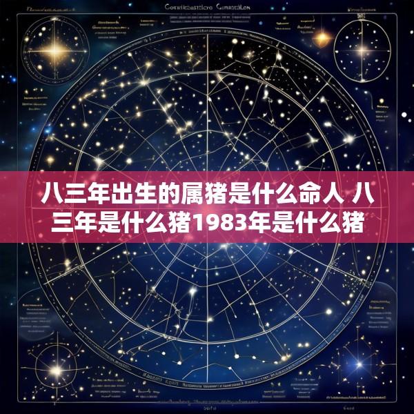 八三年出生的属猪是什么命人 八三年是什么猪1983年是什么猪