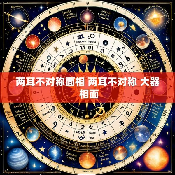 两耳不对称面相 两耳不对称 大器 相面