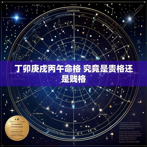 丁卯庚戌丙午命格 究竟是贵格还是贱格