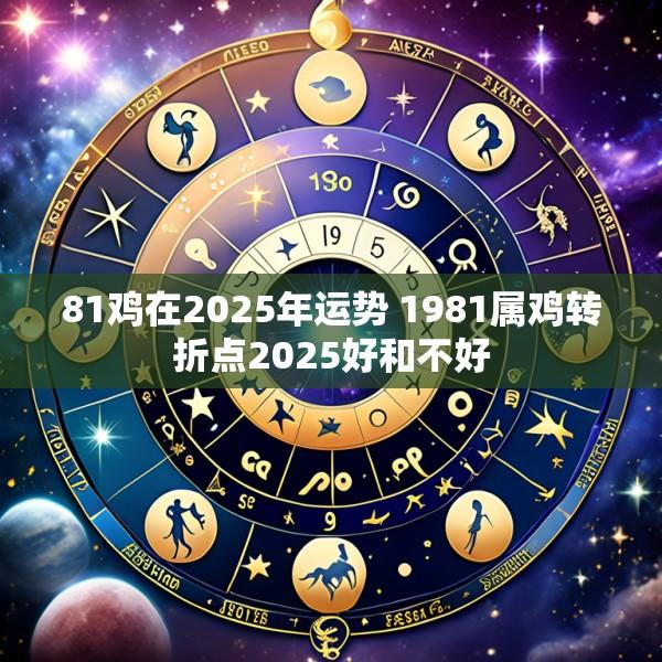 81鸡在2025年运势 1981属鸡转折点2025好和不好