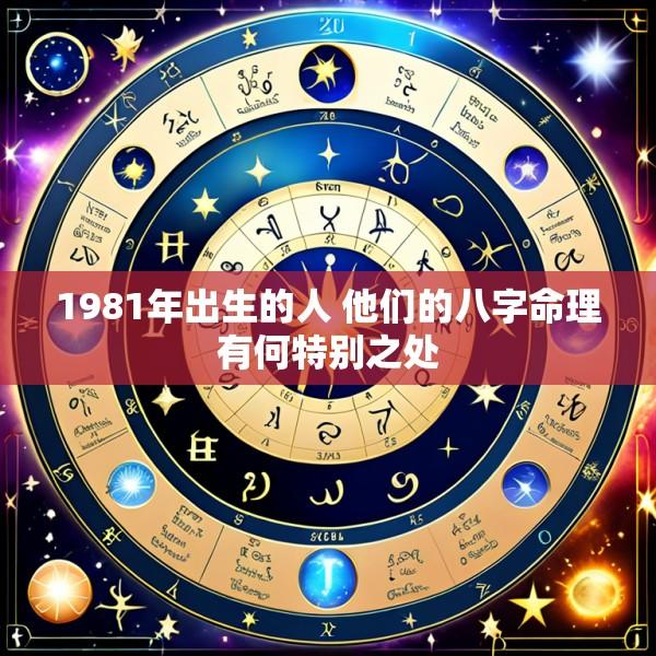 1981年出生的人 他们的八字命理有何特别之处