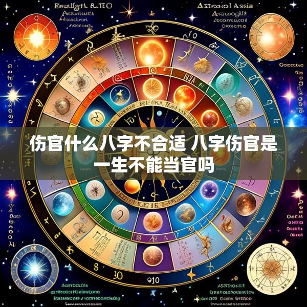 伤官什么八字不合适 八字伤官是一生不能当官吗