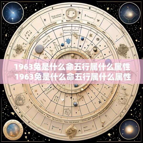 1963兔是什么命五行属什么属性 1963兔是什么命五行属什么属性的人