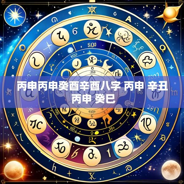 丙申丙申癸酉辛酉八字 丙申 辛丑 丙申 癸巳