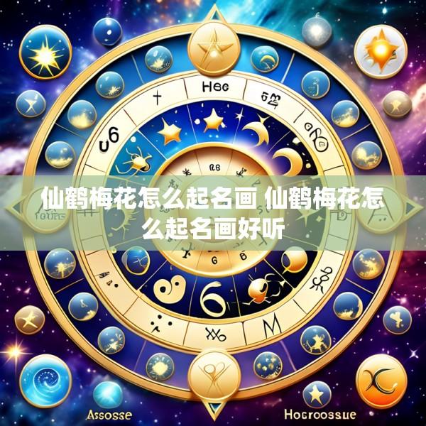 仙鹤梅花怎么起名画 仙鹤梅花怎么起名画好听