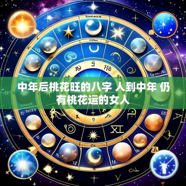 中年后桃花旺的八字 人到中年 仍有桃花运的女人