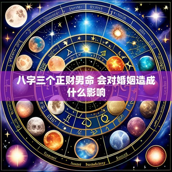 八字三个正财男命 会对婚姻造成什么影响