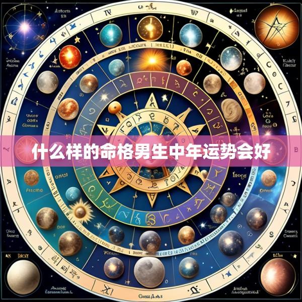 什么样的命格男生中年运势会好