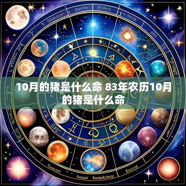 10月的猪是什么命 83年农历10月的猪是什么命