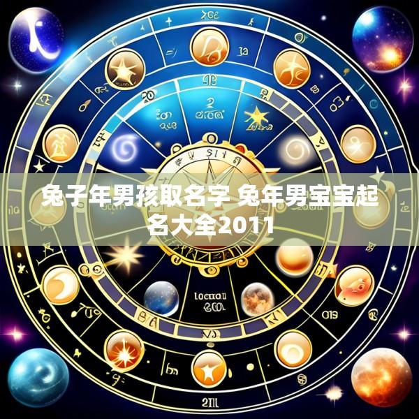 兔子年男孩取名字 兔年男宝宝起名大全2011