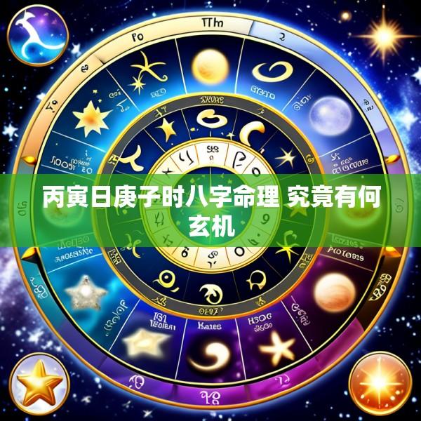 丙寅日庚子时八字命理 究竟有何玄机