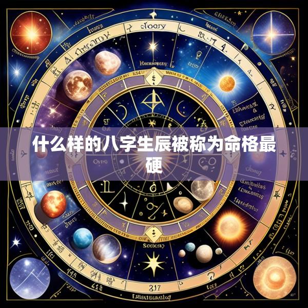 什么样的八字生辰被称为命格最硬