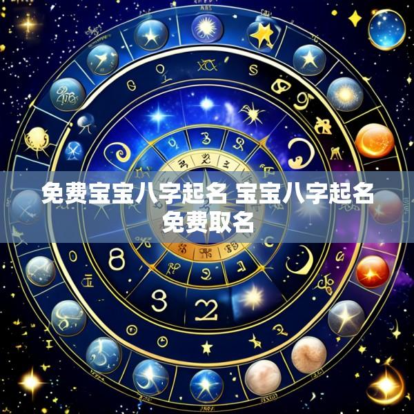 免费宝宝八字起名 宝宝八字起名免费取名