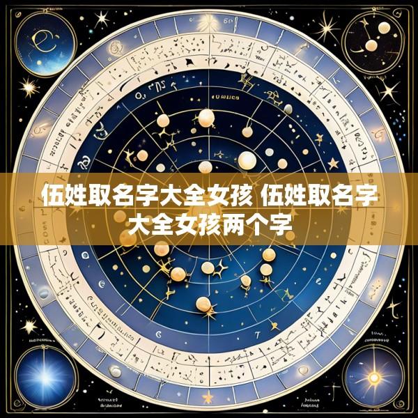 伍姓取名字大全女孩 伍姓取名字大全女孩两个字