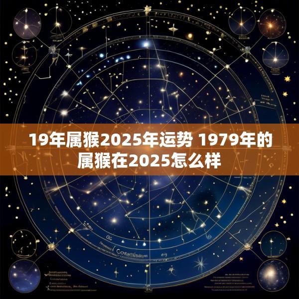 19年属猴2025年运势 1979年的属猴在2025怎么样