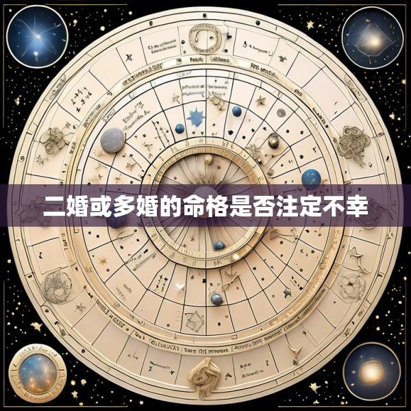 二婚或多婚的命格是否注定不幸