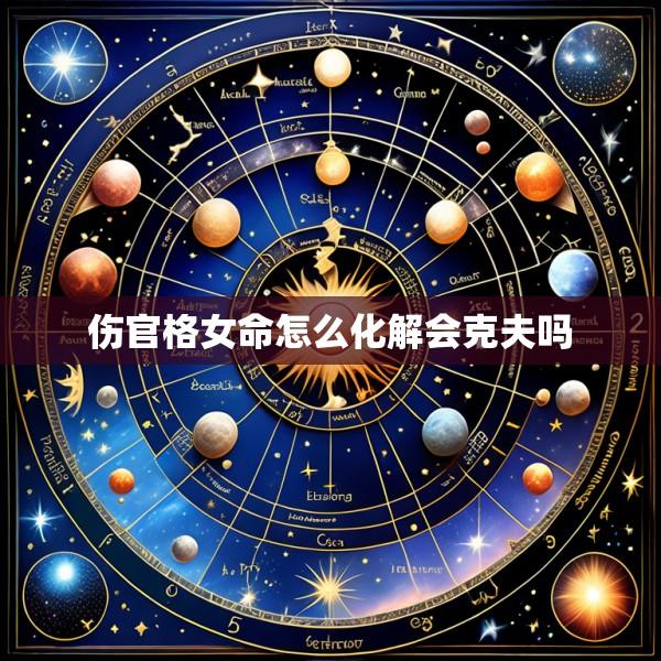 伤官格女命怎么化解会克夫吗