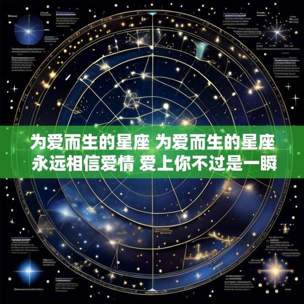 为爱而生的星座 为爱而生的星座 永远相信爱情 爱上你不过是一瞬间