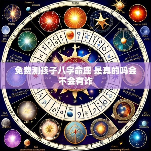 免费测孩子八字命理 是真的吗会不会有诈