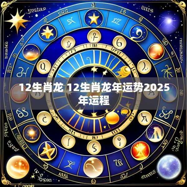 12生肖龙 12生肖龙年运势2025年运程