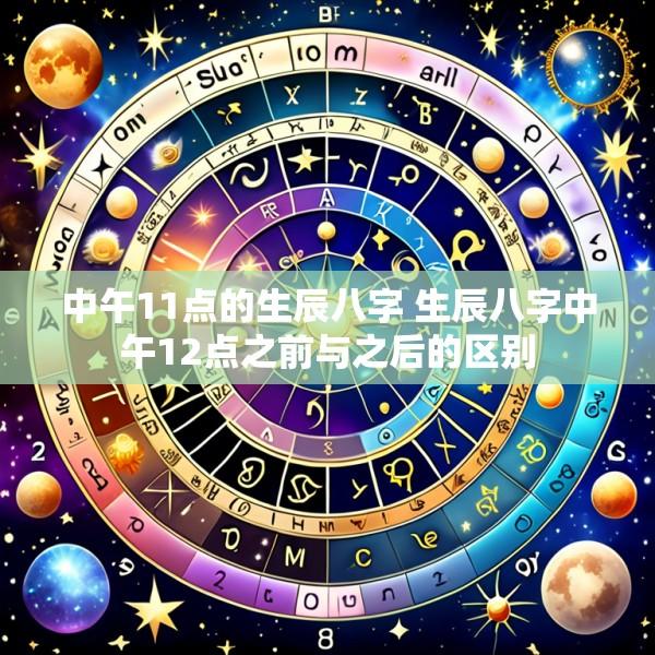 中午11点的生辰八字 生辰八字中午12点之前与之后的区别