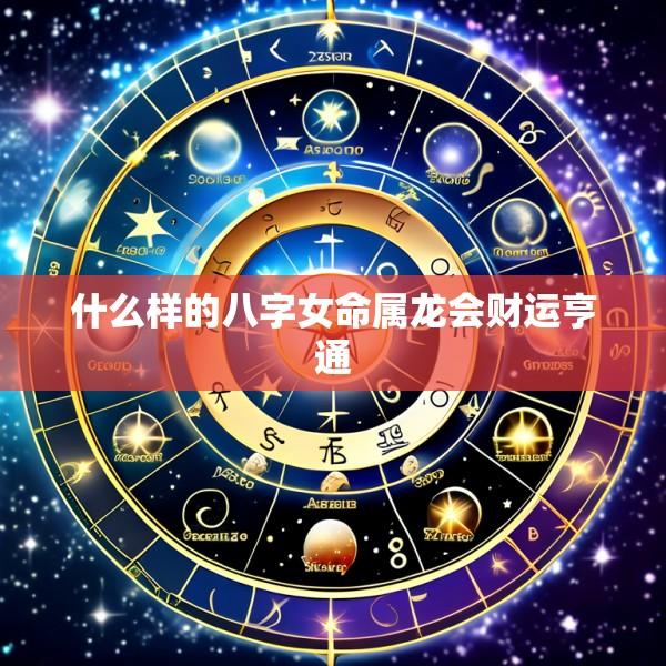 什么样的八字女命属龙会财运亨通