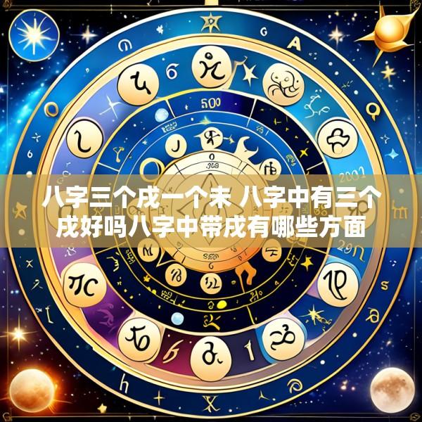 八字三个戌一个未 八字中有三个戌好吗八字中带戌有哪些方面