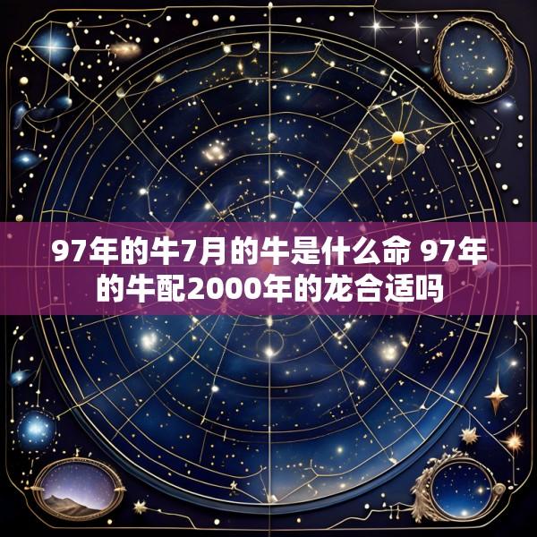 97年的牛7月的牛是什么命 97年的牛配2000年的龙合适吗