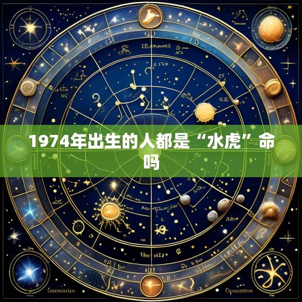 1974年出生的人都是“水虎”命吗
