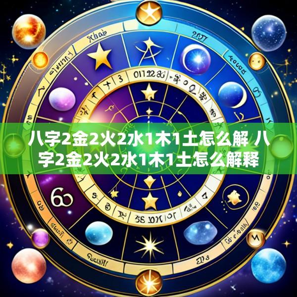 八字2金2火2水1木1土怎么解 八字2金2火2水1木1土怎么解释