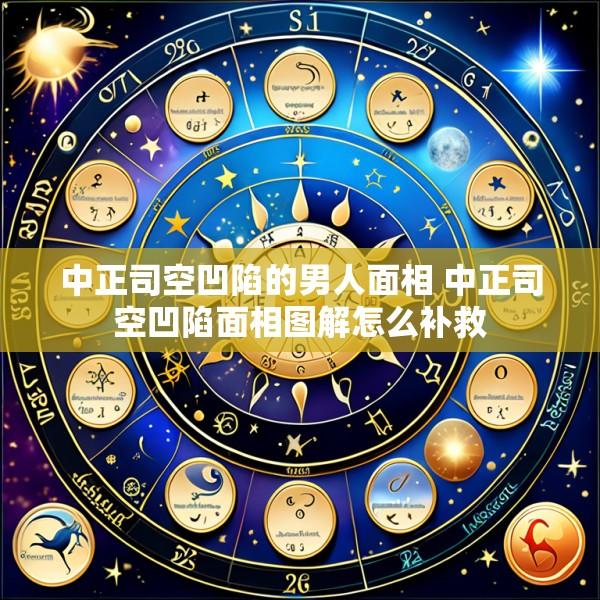 中正司空凹陷的男人面相 中正司空凹陷面相图解怎么补救