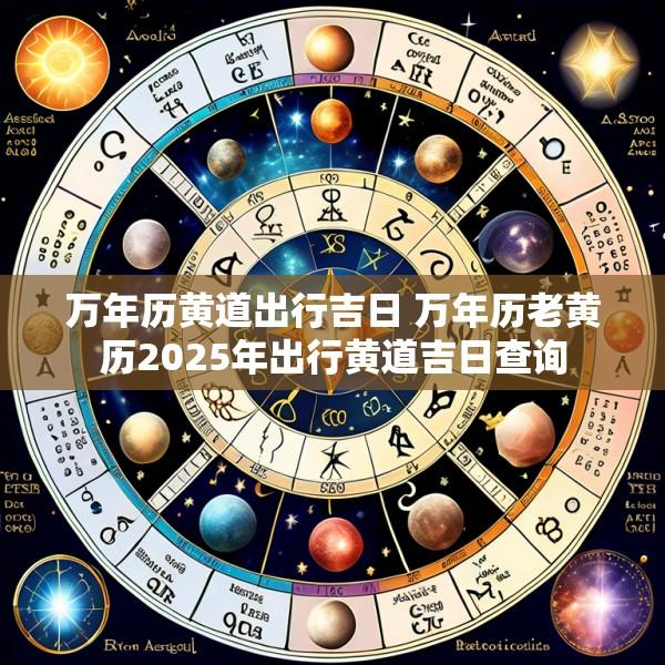万年历黄道出行吉日 万年历老黄历2025年出行黄道吉日查询