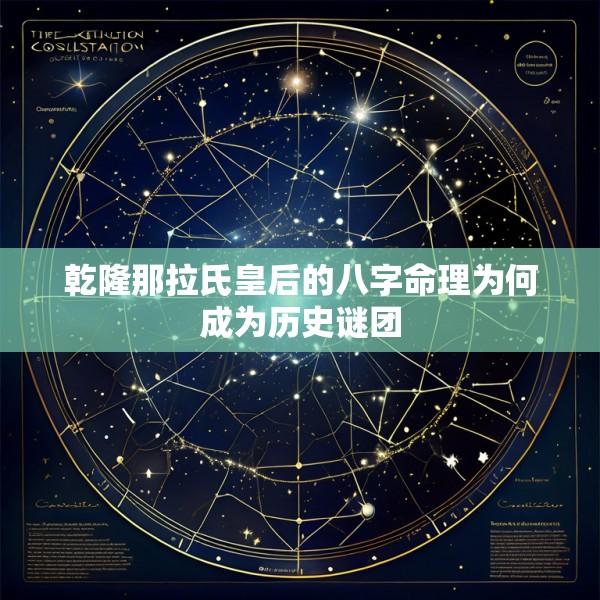 乾隆那拉氏皇后的八字命理为何成为历史谜团