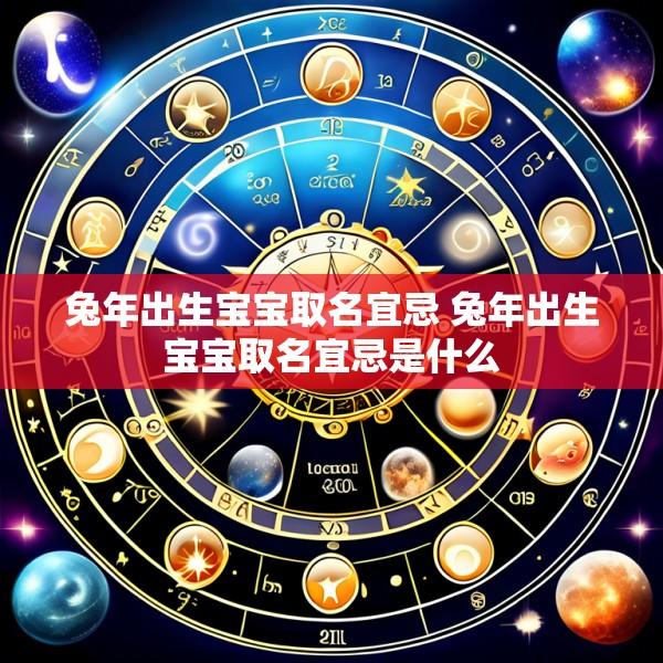 兔年出生宝宝取名宜忌 兔年出生宝宝取名宜忌是什么
