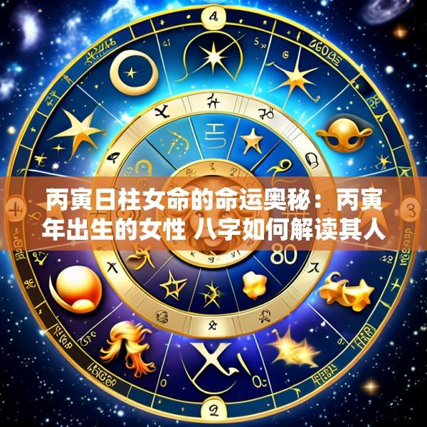 丙寅日柱女命的命运奥秘：丙寅年出生的女性 八字如何解读其人生