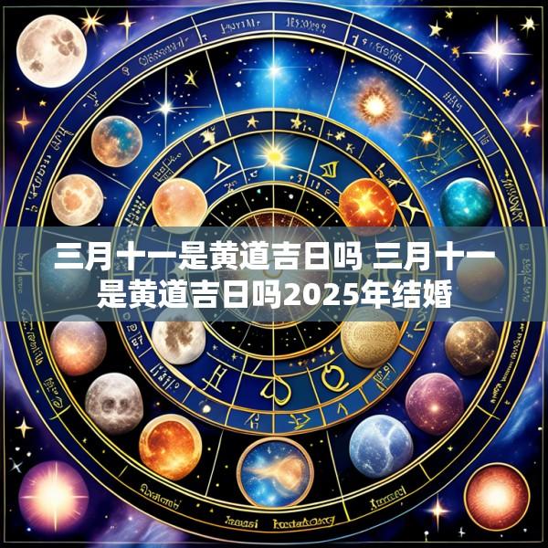 三月十一是黄道吉日吗 三月十一是黄道吉日吗2025年结婚
