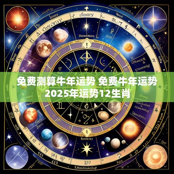 免费测算牛年运势 免费牛年运势2025年运势12生肖